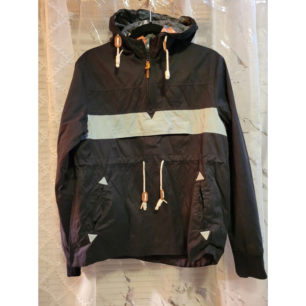 Katin USA Surf Co Men’s Jacket Black Green Small Surfboard Outdoor Gear Flower